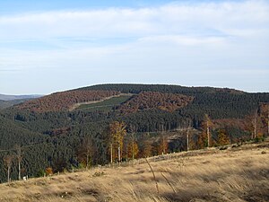 De Härdler (756 m), de hoogste berg van de gemeente