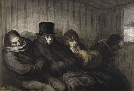 The Second Class Carriage (1864) deur Honoré Daumier