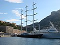 Le Maltese Falcon mouillé à Monte-Carlo.