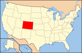 Штат Колорадо АҠШ картаһында