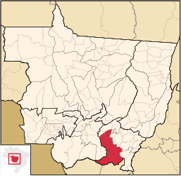 Microregione di Rondonópolis – Mappa