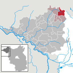 Läget för kommunen Meyenburg i Landkreis Prignitz