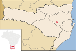 Localização de Agronômica em Santa Catarina