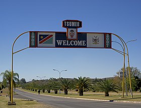Ortseingang von Tsumeb