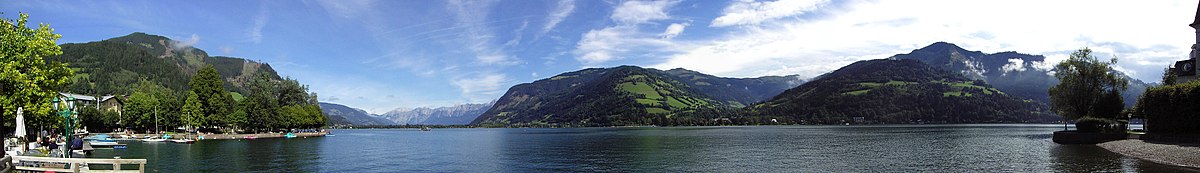 Panoramaopname aan de Zeller See