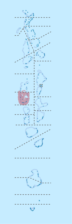 Location of Alifu Dhaalu in Maldives