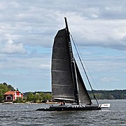 Segelkatamaran utanför Vaxholm 2009.