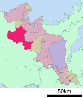 Situering van Fukuchiyama in de prefectuur Kyoto