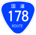 National Route 178 shield