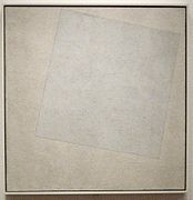 Composició suprematista. Blanc sobre blanc (1918). Oli sobre tela, MoMA, Nova York.