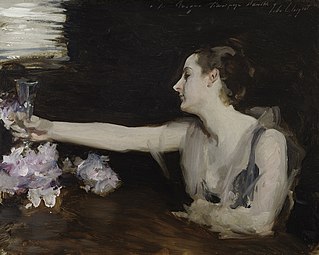 Madame Gautreau porte un toast par John Singer Sargent (1882-1883), Musée Isabella-Stewart-Gardner, Boston.