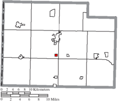 Location of Latty in Paulding County