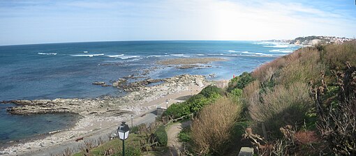 Photographie de la plage de Parlementia.