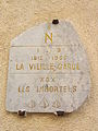 Plaque indiquant l'endroit d'emprisonnement de la garde de Napoléon Ier.