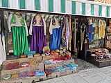 Traditional Bosnian clothing sold in the Baščaršija district