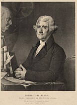Portrait of Thomas Jefferson, c. 1828