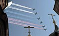 (2010) Russian flag presented by Su-25s during the Victory Day Parade commemorating the 65th anniversary of the defeat of Nazi Germany.