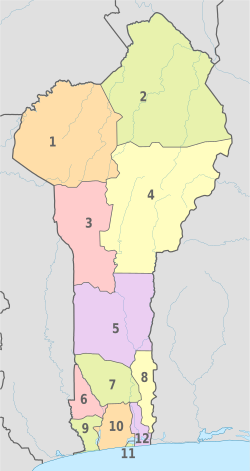 Plateau Department is number 8 in the map.