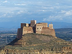 The castle in Monzón.