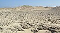 Paisagem do deserto em Hurghada, Egito