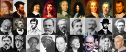 1. řada: Jana z Arku • Jacques Cartier • René Descartes • Molière Blaise Pascal • Ludvík XIV. • Voltaire • Diderot • Napoleon 2. řada: Victor Hugo • Alexandre Dumas • Évariste Galois Louis Pasteur • Jules Verne • Gustave Eiffel • Pierre de Coubertin Henri de Toulouse-Lautrec • Marie Curie 3. řada: Marcel Proust • Charles de Gaulle • Josephine Baker Jacques Cousteau • Albert Camus • Édith Piaf François Mitterrand • Brigitte Bardotová • Zinedine Zidane