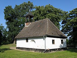 Kerk in Göldenitz, gemeente Rukieten