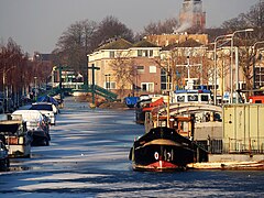 Frozen Hillegommerbeek (Hillegom's Creek)