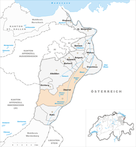 Karte von Oberriet