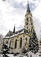 Kostel sv. Bartoloměje v zimě
