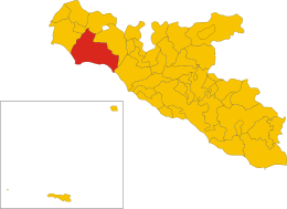 アグリジェント県におけるコムーネの領域