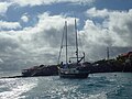 Sailboat in the Puerto Ayora