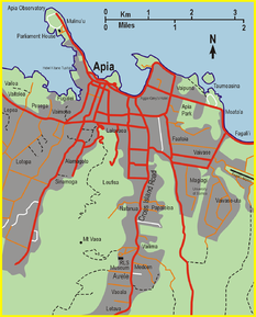 Kart over Apia