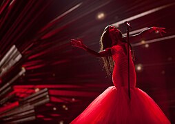 Aminata performing "Love Injected" in Vienna (2015)