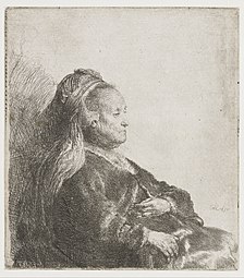 Vieille femme coiffée à l'orientale (mère de Rembrandt ?) (1631, Rijksmuseum Amsterdam).
