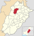 Map of Punjab with Khushab highlighted