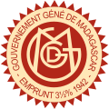 Seal of the Government-General of Madagascar (1897 - 1958)