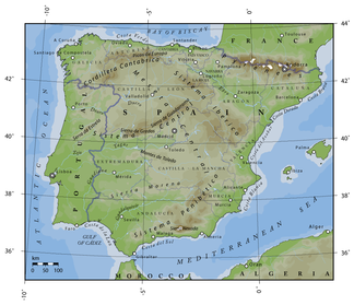 Betische Kordillere Cordillera Bética (Spanien)
