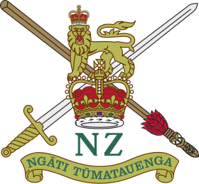 Emblème de l'armée de terre néo-zolandaise avec son nom en maori.