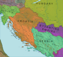 Position des Königreichs Dioklitien um 1089