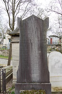 Familiengrab auf dem Friedhof Père Lachaise, Division 36