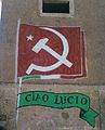 Pro-communist graffito in Rome commemorating Lucio Magri, 2013