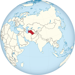 Turkmenistan - Localizzazione