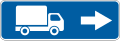 Trucks proceed right only