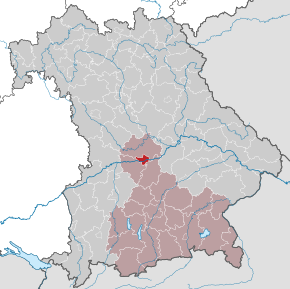 Poziția localității Ingolstadt