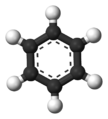 El benceno, es un compuesto aromático con forma hexagonal.