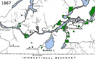 map of the Fraser Valley