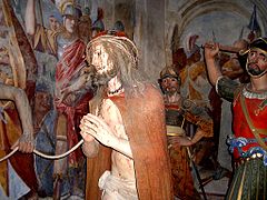Gaudenzio Ferrari, Put križa, polikromno drvo, Sacro Monte di Varallo