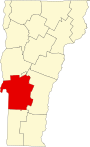 Rutland County map