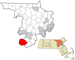 Location in Middlesex County in Massachusetts