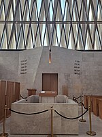 Bimah of Moses Ben Maimon Synagogue in Abu Dhabi, United Arab Emirates